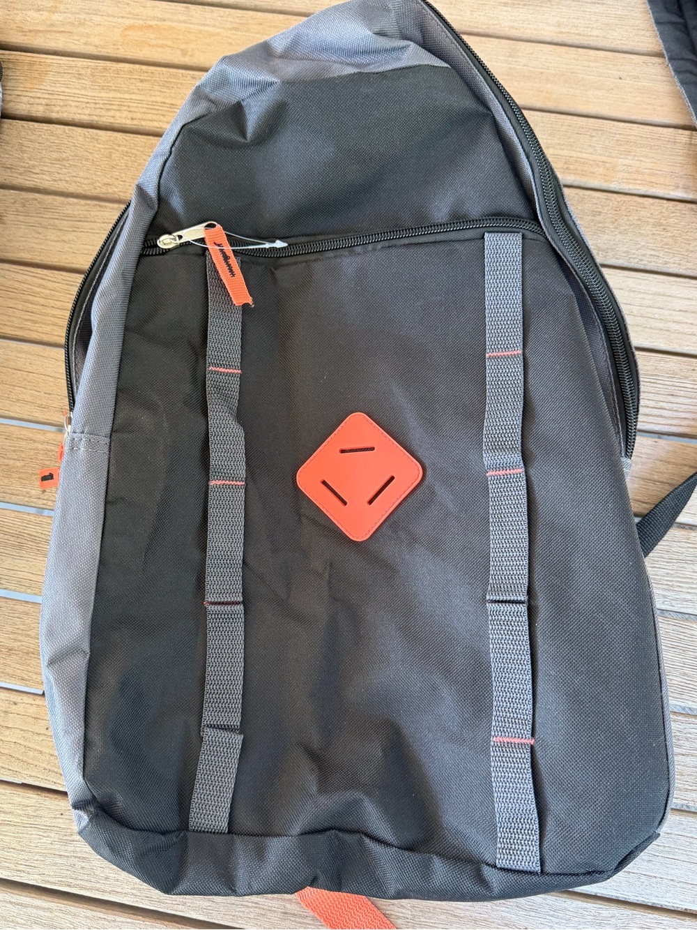 Trailmaker Gray Black & Orange Backpack – Brand New